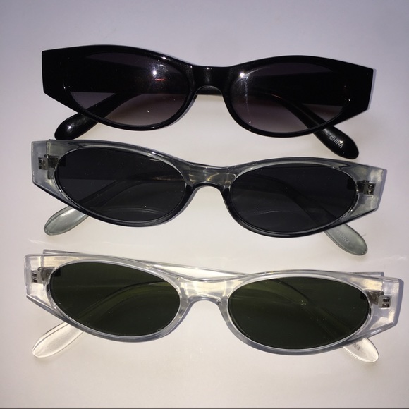 VINTAGE SMALL SLIM SUNGLASSES NWOT - Picture 4 of 5